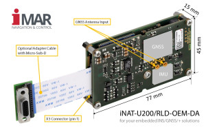 iMAR Navigation: iNAT-U200/RLD-OEM Advanced, ultra small, light weight MEMS based Navigation System as OEM Version for Air, Land and Sea